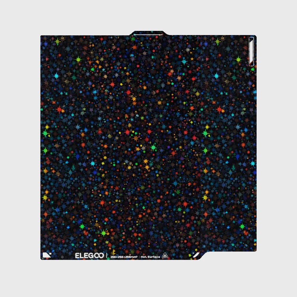 Elegoo - Centauri Carbon - Plateau d'Impression Double Face - Surface Etoilée/PEI Texturé