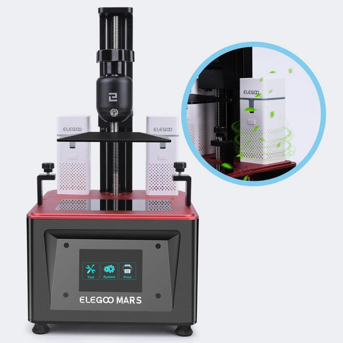 ELEGOO Kit 2 Mini Filtre Purificateurs d'Air - Image 3