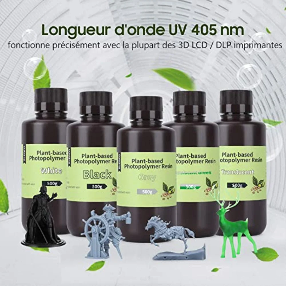 ELEGOO - Résine UV écologique à base de plantes - Gris (grey) - 1 kg - Image 3