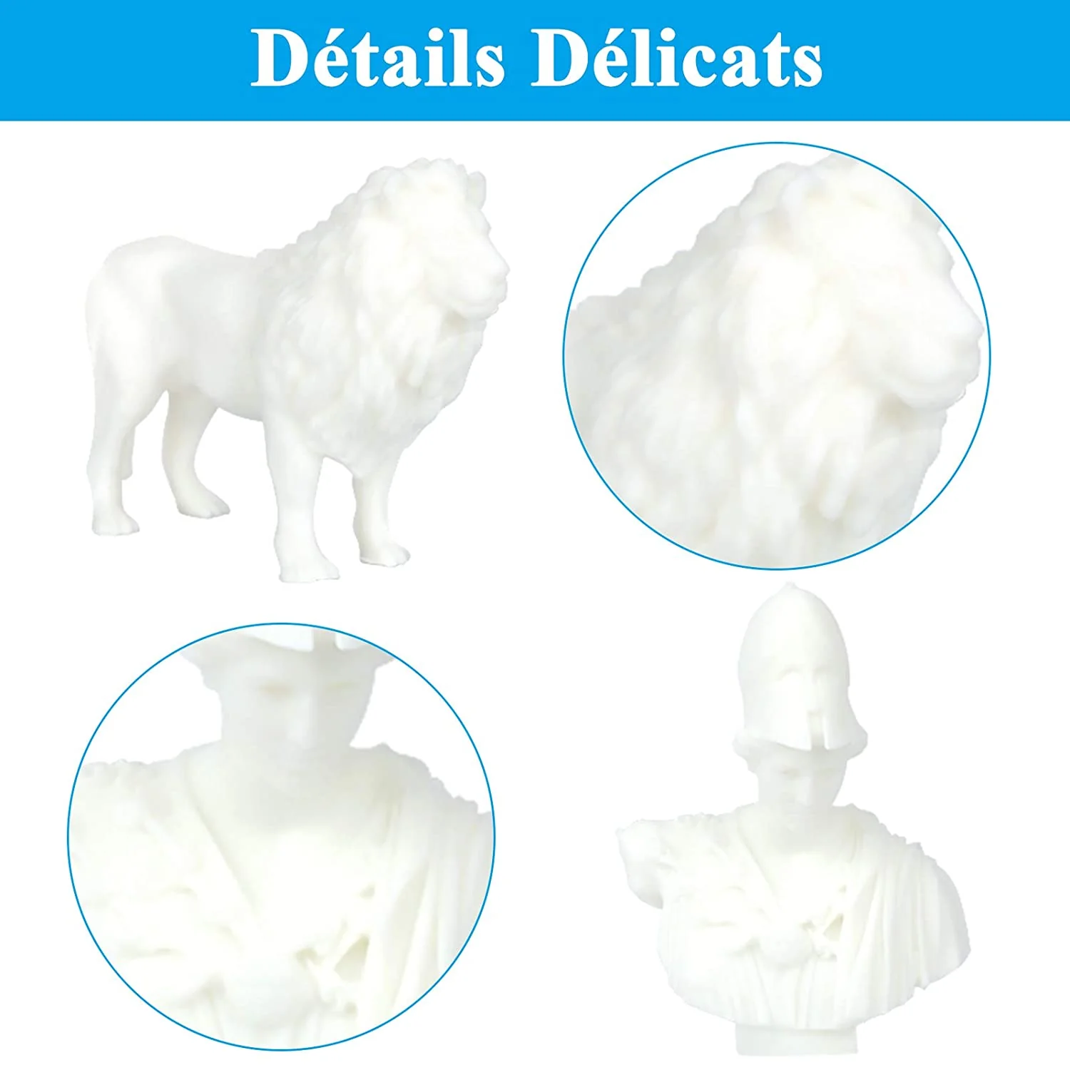 ELEGOO - Résine UV ABS-Like - Blanc (White) - 1 kg - Image 3