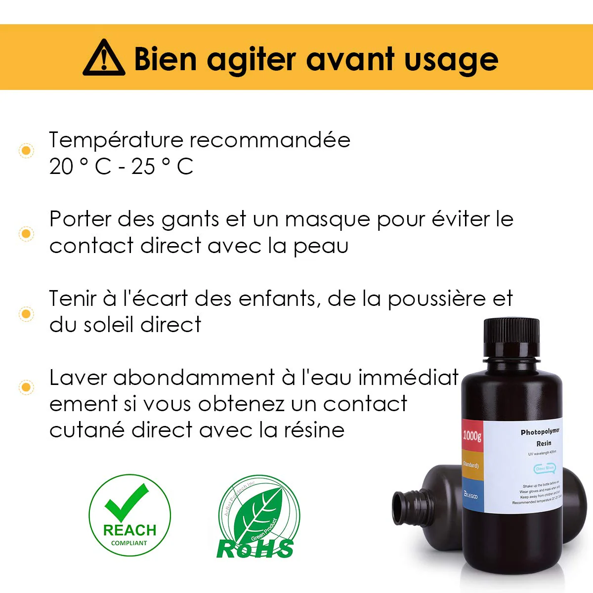 ELEGOO - Résine UV ABS-Like - Bleu Translucide (Clear Blue) - 1 kg - Image 4