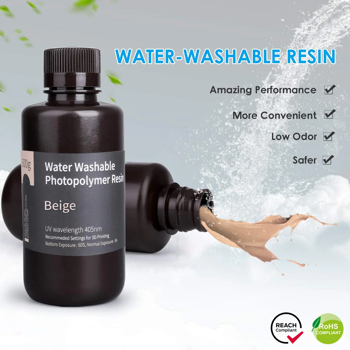 ELEGOO - Résine Water Washable - Beige - 1 kg - Image 6